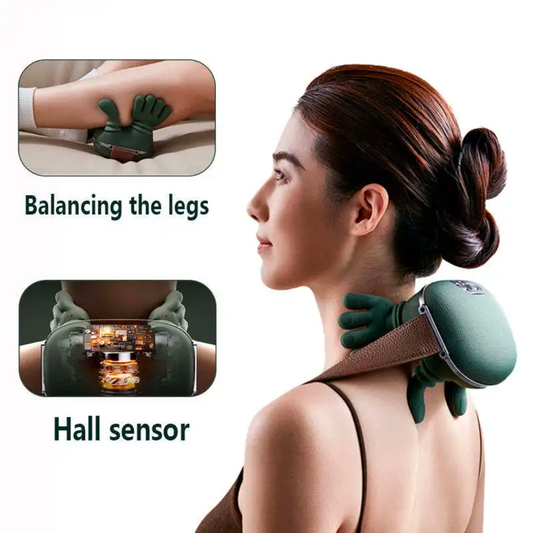Rechargeable pain relief Massager finger pressure kneeding and Heat