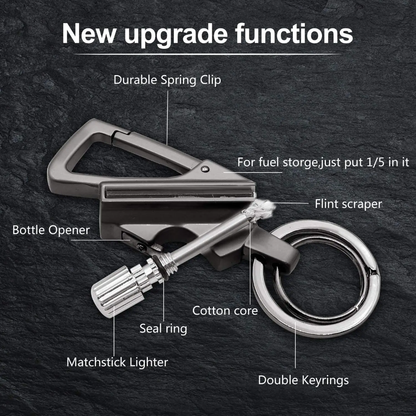 Keychain Match Lighter & Bottle Opener With Gift Box