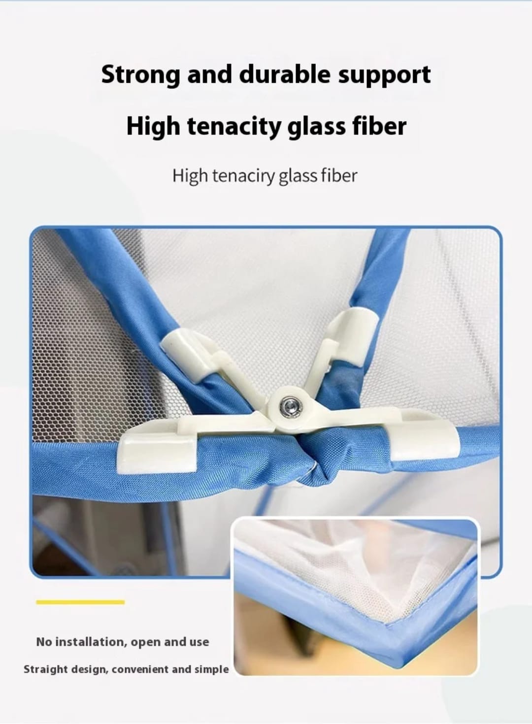 Portable foldable mosquito net 190*180cm