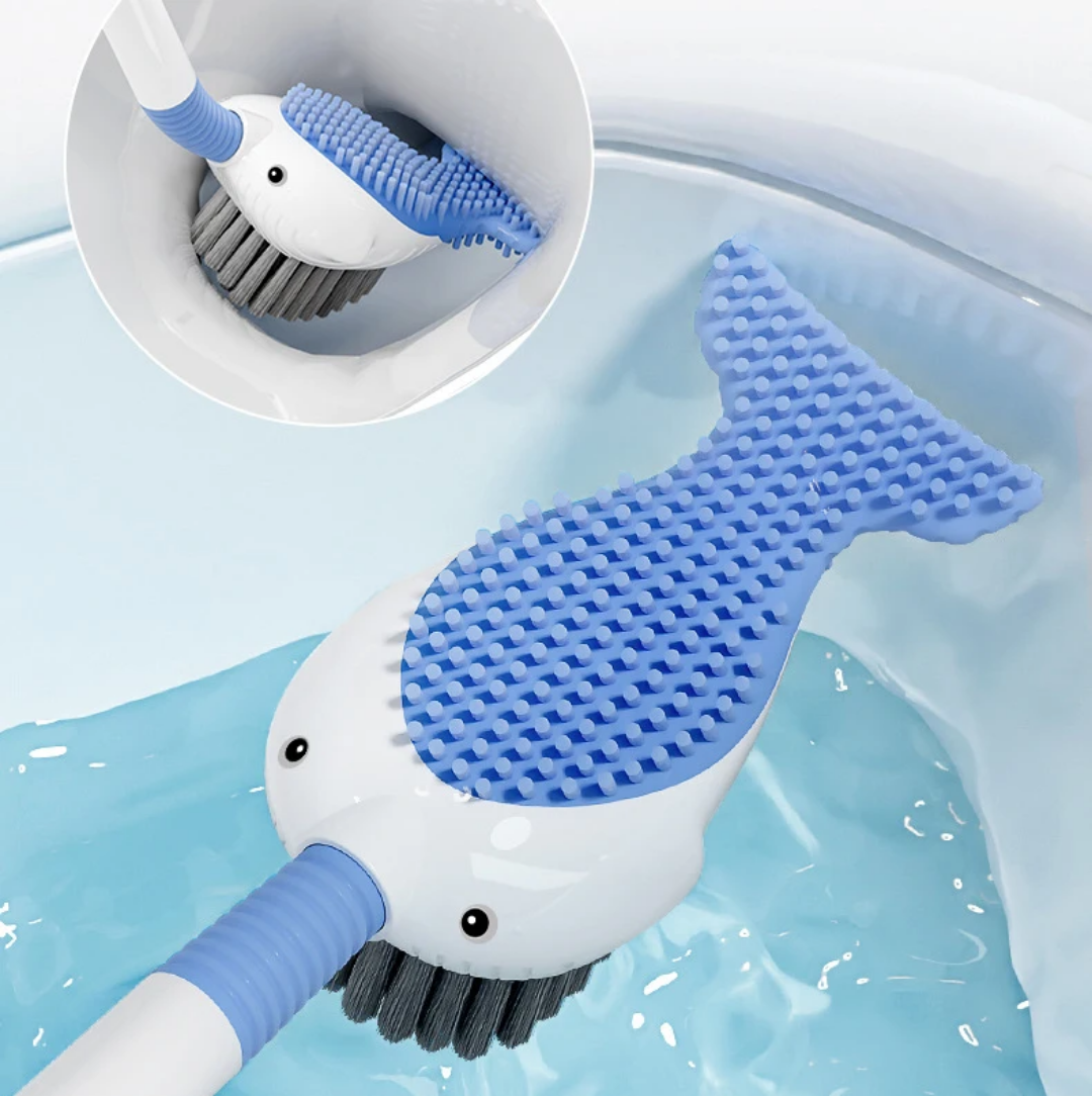 Liquid Suction Toilet Brush with silicone cleaning set
