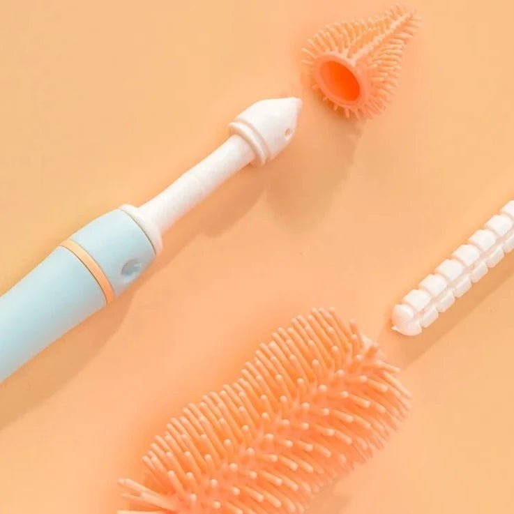 Baby Bottle Cleaning Brush Set with Drying Stand