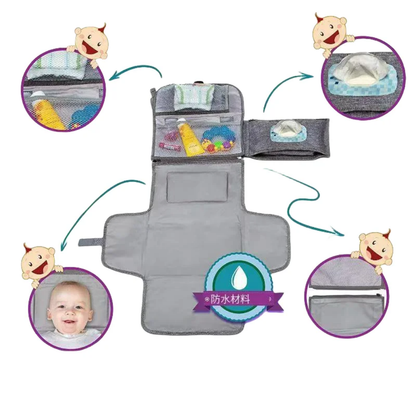 Portable Baby Diaper Changing Station – All-in-One Organizer