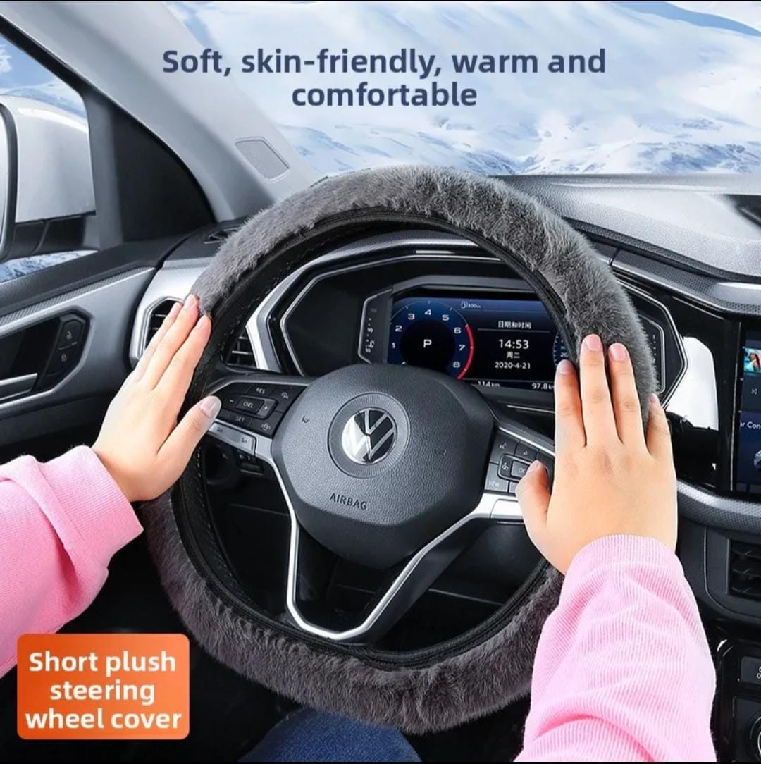 Fur Steering Wheel Cover
