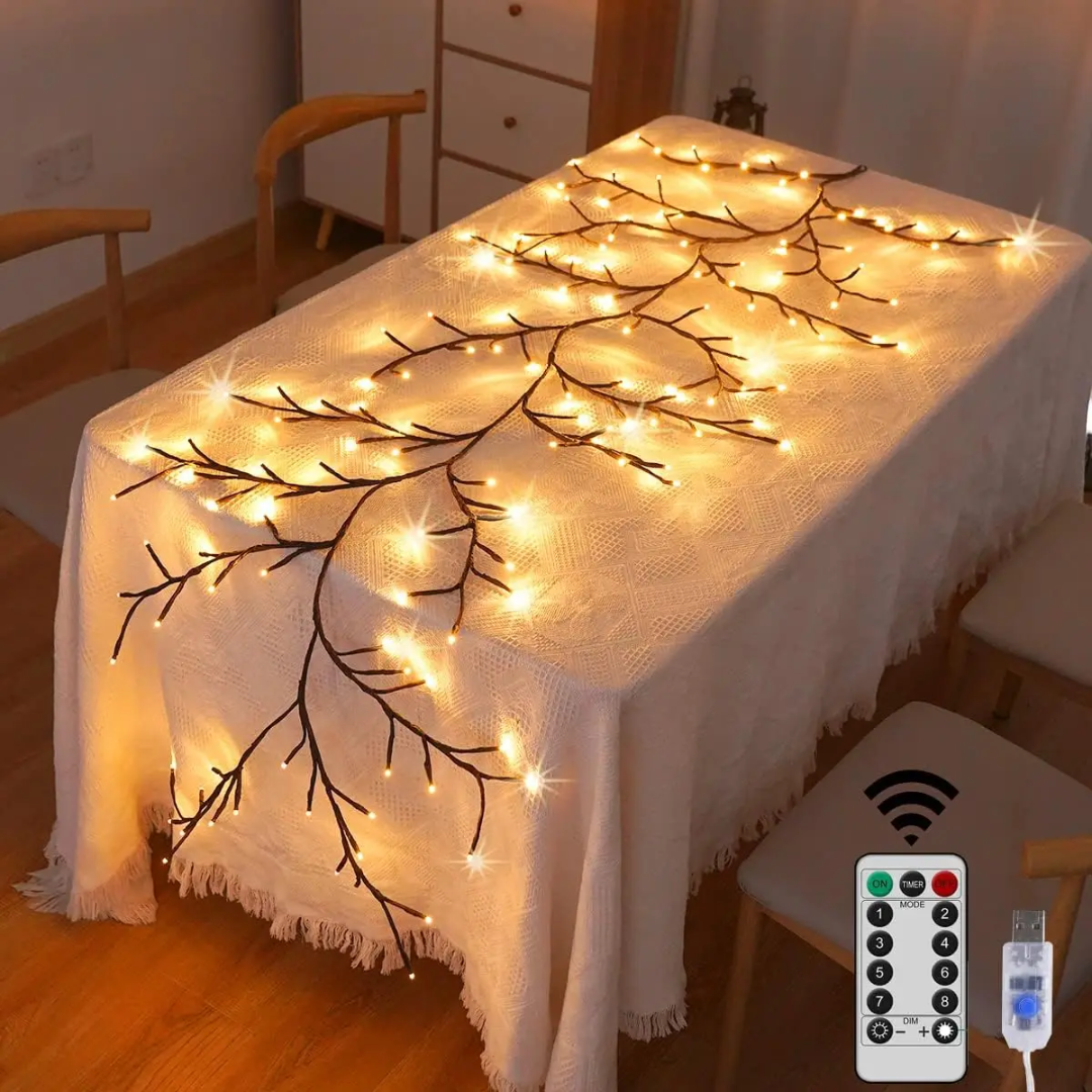 144 LED Tree Branch Wall Lights 2.3m Decorative with Remote Control