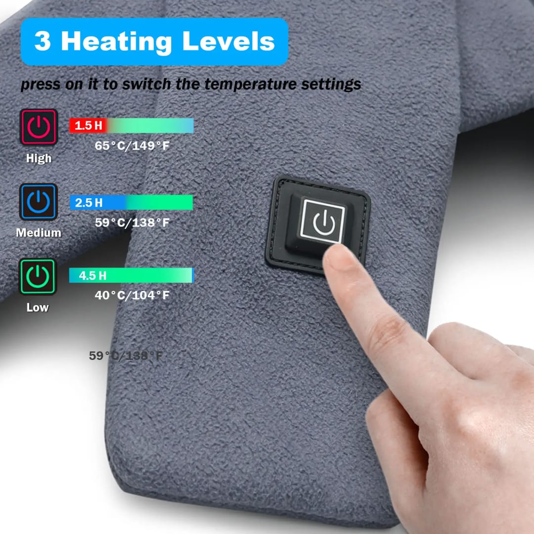 Unisex Winter Heating Scarf with Powerbank
