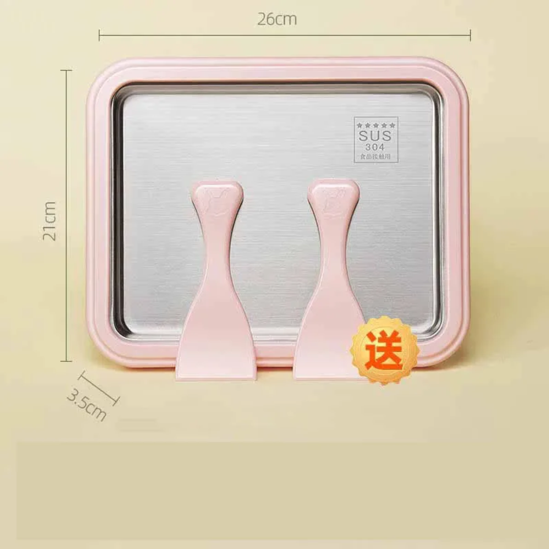 Instant ice cream make plate large