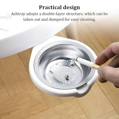 Desk Rotatable Hidden Ashtray