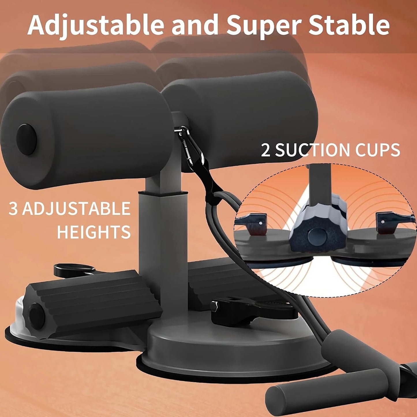 Multi-workout Sit-Up bar with Resistance band