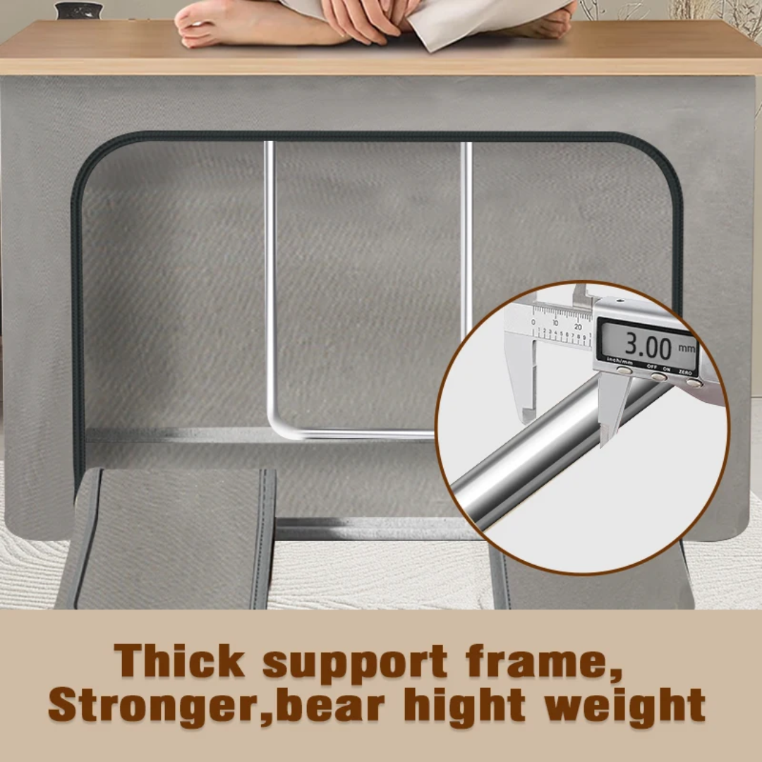 Foldable Clothes Storage Box 50 x 50 cm - with Steel Frame
