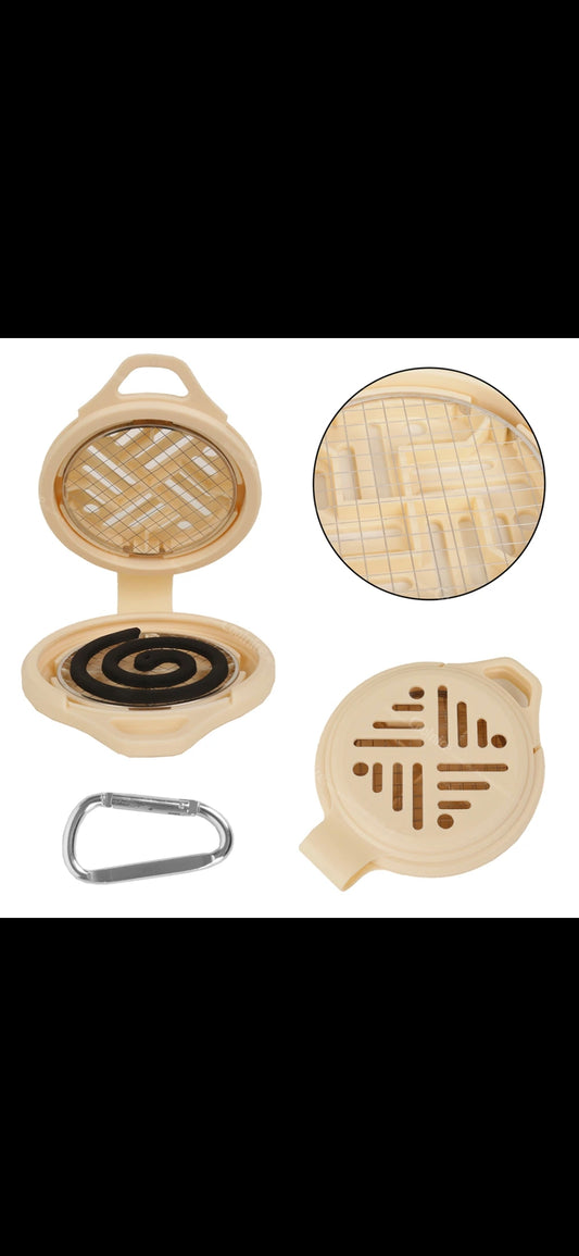 Silicone hanging mosquito coil holder