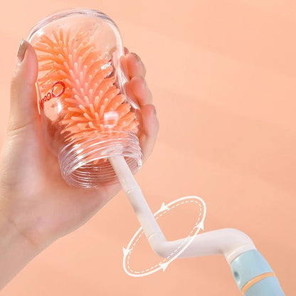Baby Bottle Cleaning Brush Set With Drying Stand