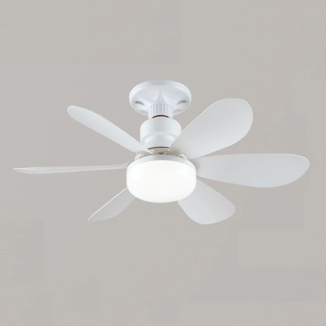Ceiling flower Fan & Light 60W With Remote control 6 blades 3 speed levels