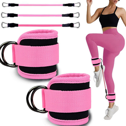 Leg & Hip Resistance Bands Set – 3 Levels + Ankle Straps