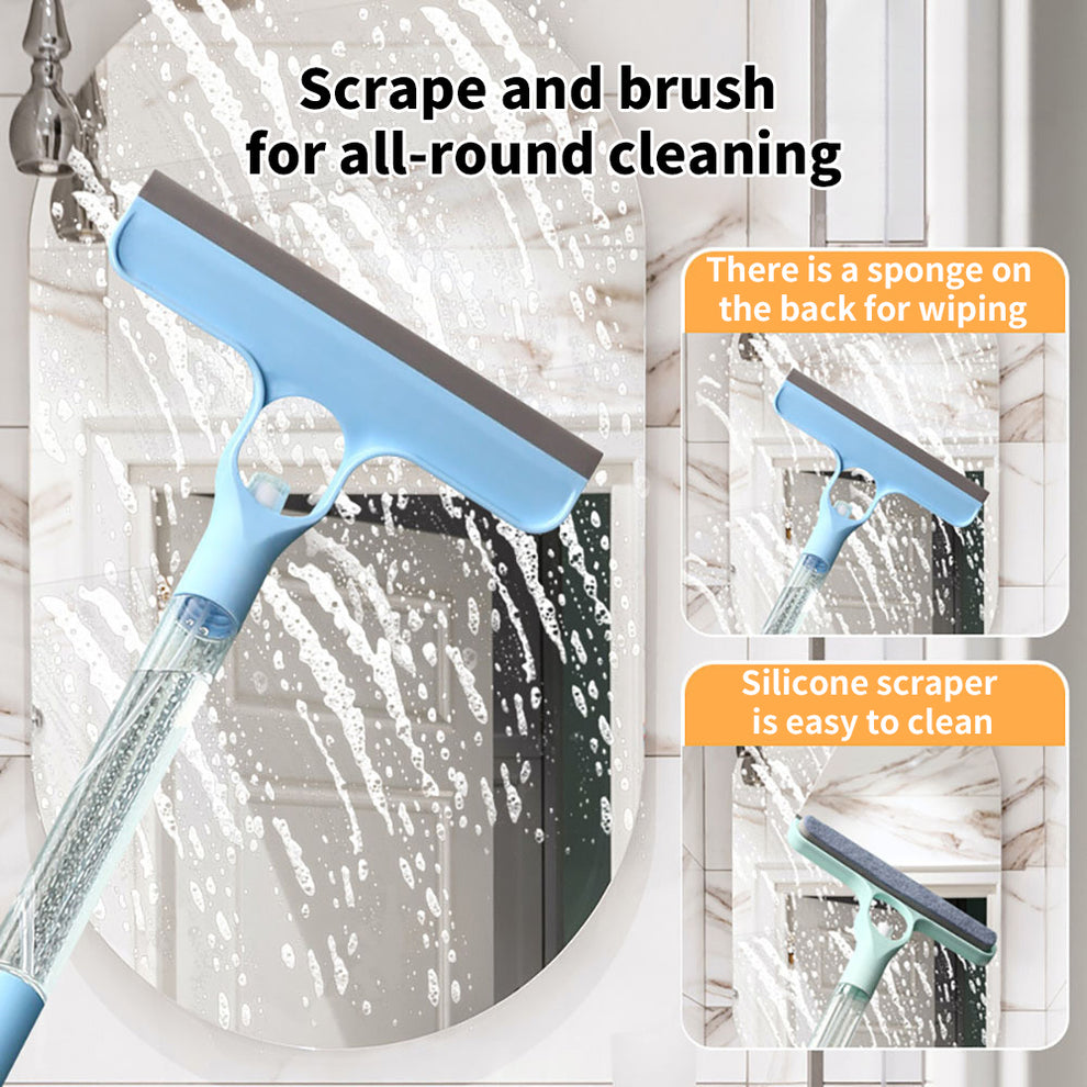 Multi-Function Spray Glass and Window Cleaning - long handle