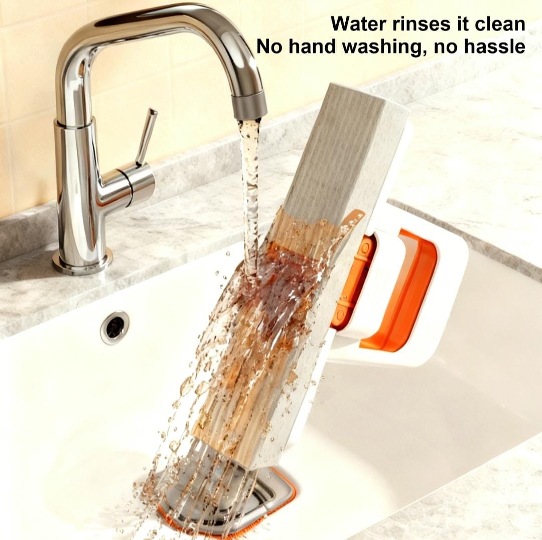 Self-Squeeze Cleaning Mop with 3 Replaceable Sponges