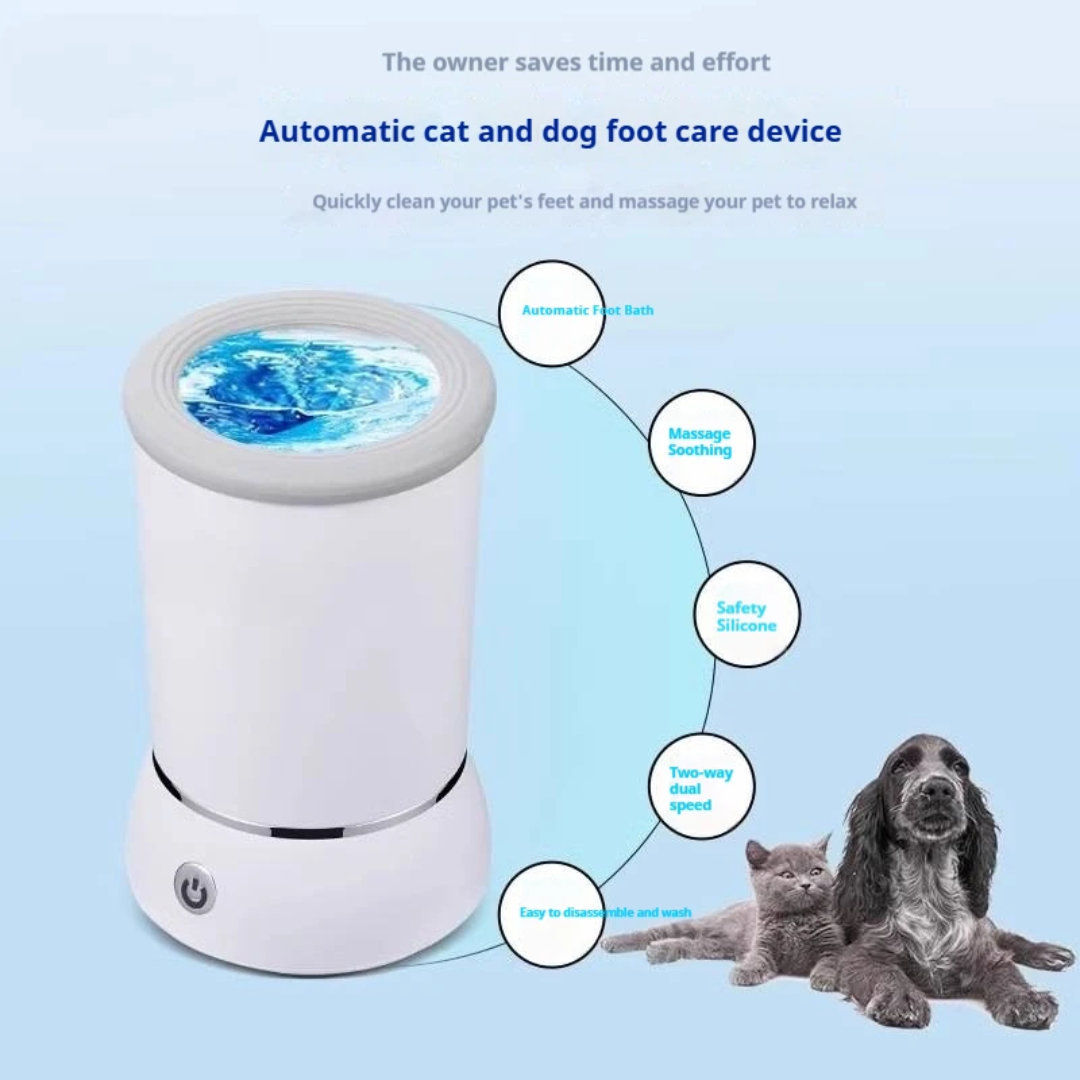 Automatic Dog Paw Cleaner Cup – Electric Pet Foot Washer
