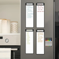 Magnetic Dry Erase List Board Fridge – 4 Papers, 6 Pens