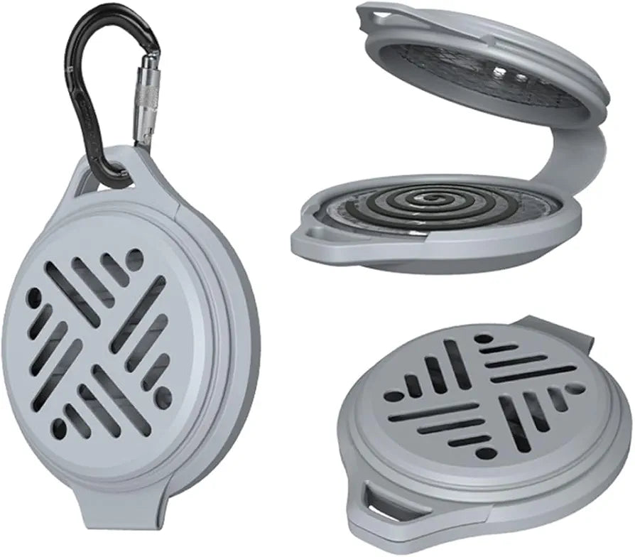 Silicone hanging mosquito coil holder
