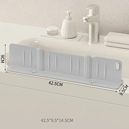 2-in-1 Sink Splash Water Barrier And Storage