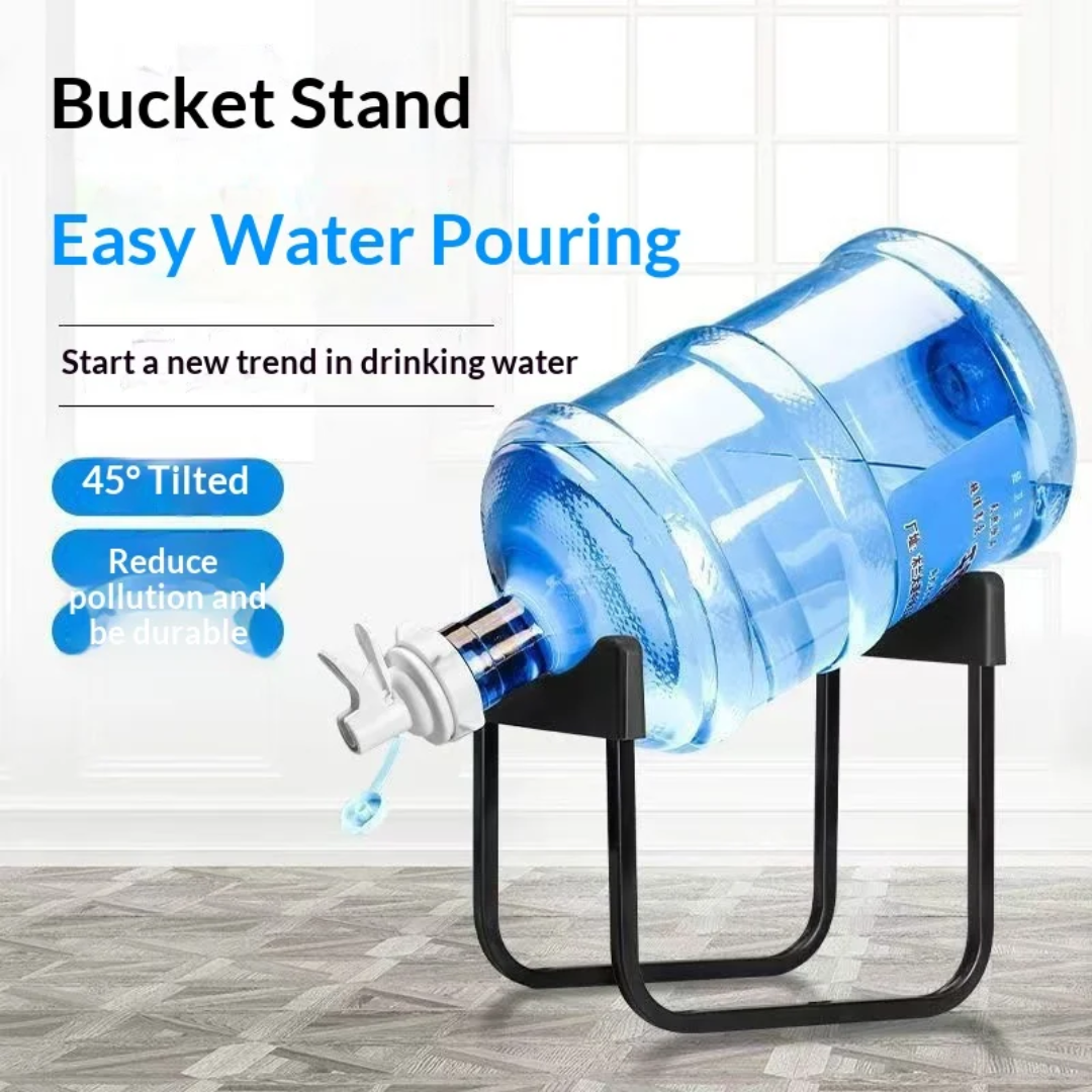 Metal bucket stand water dispenser pump inverted