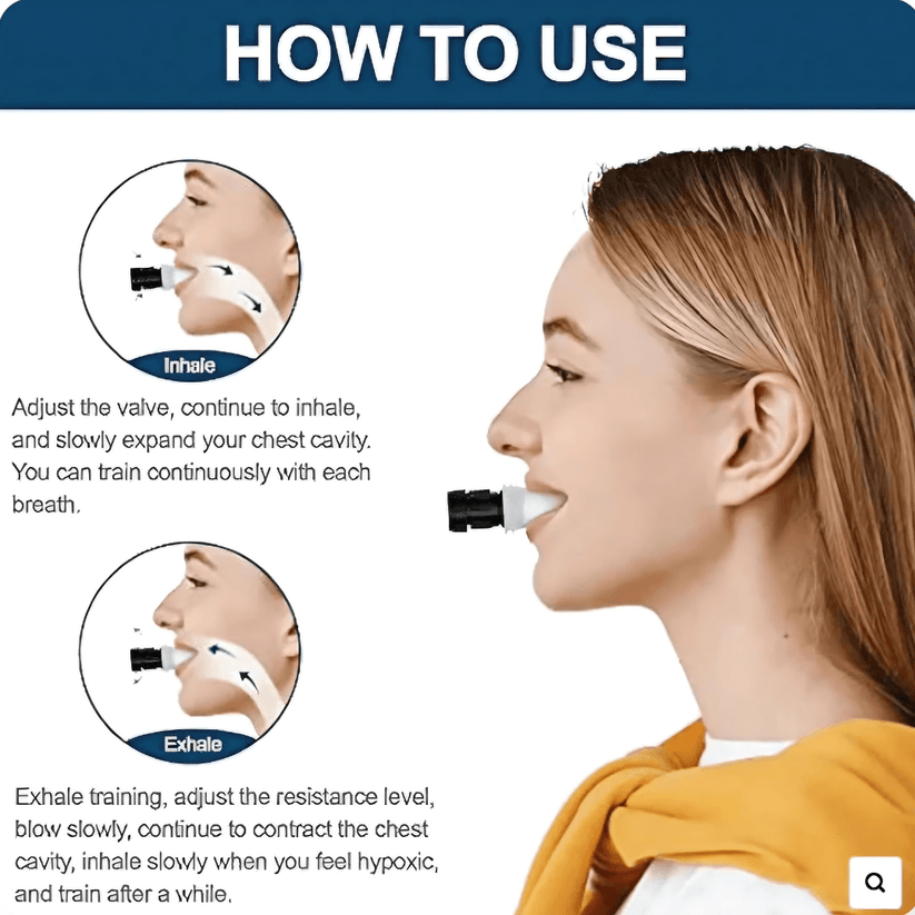 Breathing Trainer – Lung Capacity & Respiratory Muscle Exerciser