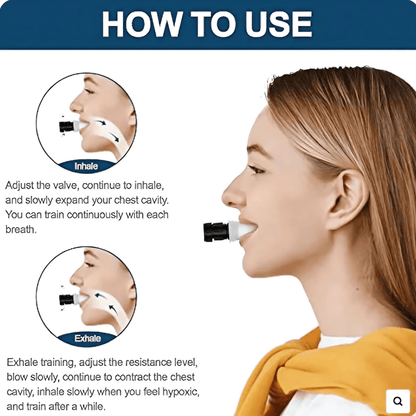Breathing Trainer – Lung Capacity & Respiratory Muscle Exerciser