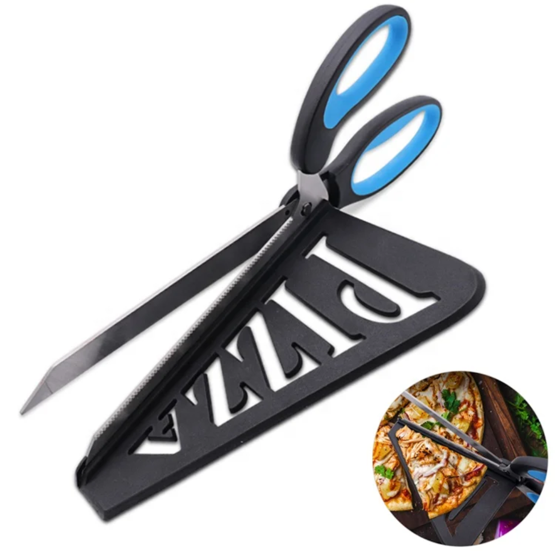 2in1 Pizza scissors and server spatula stainless steel