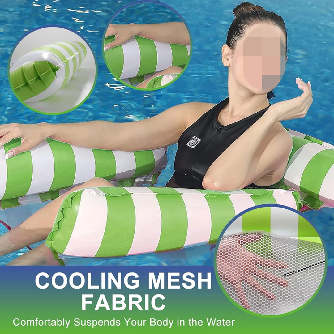 3 tubes inflatable water hammock