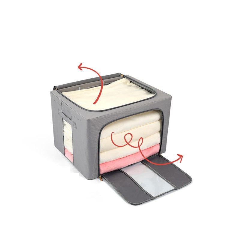 Foldable Clothes Storage Box 50 x 50 cm - with Steel Frame