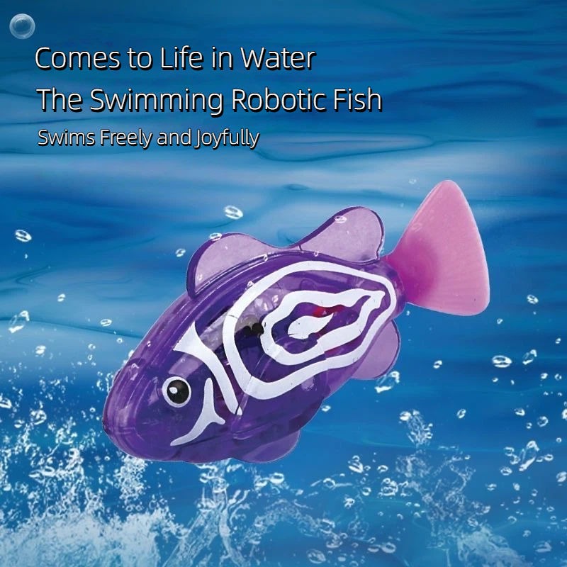 Robot swimming fish bath toy